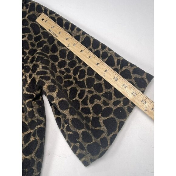 LUII Anthropologie Womens SMALL Animal Giraffe Mod S/S Swing COAT Jacket EUC - Picture 5 of 8